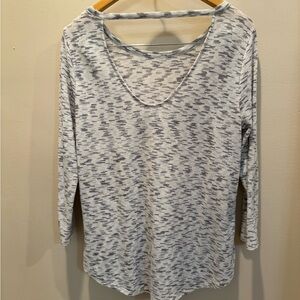 Gray Patterned Women's Top